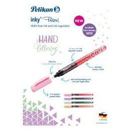 Pelikan Inky 273 Bolígrafo pastel naranja, paquete de 10 unidades en caja