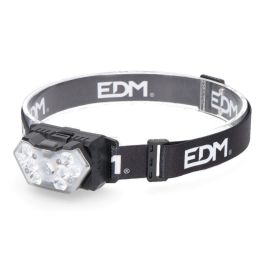 Edm Linterna de cabeza inclinable 60° LED 5W y SMD 8x1W, 3 modos de luz, IP30