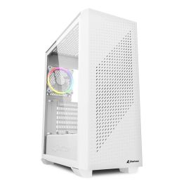 Sharkoon VS9 RGB Caja para PC Gaming de Tipo Torre Midi con Iluminación RGB Integrada y Ventiladores Preinstalados, Color Blanco Precio: 74.50000008. SKU: B19ZZA5YFT