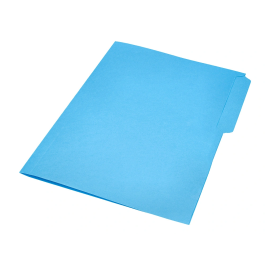 Liderpapel Subcarpeta Cartulina Folio Pestaña Izquierda 240g/m2 Azul