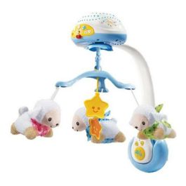 Vtech Baby Móvil Musical Lumi Mobile Contador de Ovejas Azul 3 en 1 con Proyector Desmontable y Control Remoto