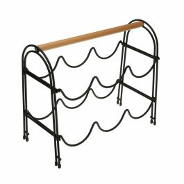 Botellero Versa Metal Madera Acero (14 x 27,5 x 32,7 cm) Botellero Versa Metal Madera Acero (14 x 27,5 x 32,7 cm)
