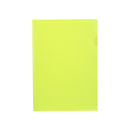 Liderpapel Dossier Uñero DIN A4 Polipropileno Amarillo Fluor Opaco 20 Hojas