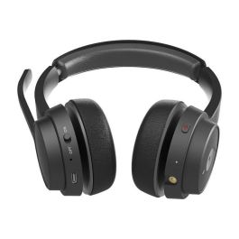 Conceptronic Auriculares Polona04B Inalámbricos Bluetooth 5.3 Negro con Micrófono Cancelación Ruido y 40h Batería