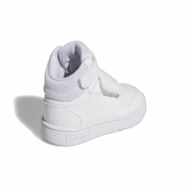 Zapatillas de Deporte para Bebés Adidas Hoops Mid 3.0 Blanco