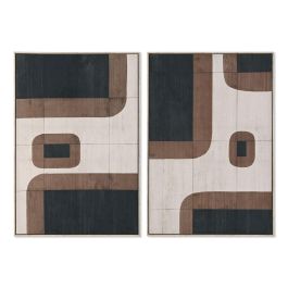 Cuadro Home ESPRIT Marrón Beige Abstracto Terciopelo Urbano (2 Unidades) Precio: 126.94999955. SKU: B16D2SN5EB