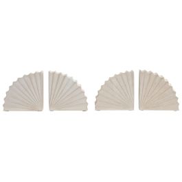 Sujetalibros Scandi DKD Home Decor Beige Blanco 7.5 x 15 x 30 cm Set de 2 Precio: 20.50000029. SKU: B15QY34RTJ