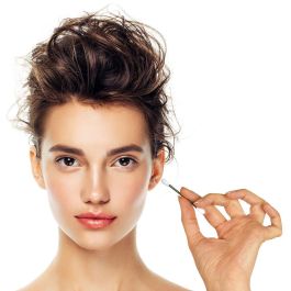 Cosmetic Club Juego de 2 Bastoncillos de Oído Reutilizables de Silicona para Uso Cotidiano