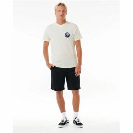 Camiseta de Manga Corta Hombre Rip Curl Passage Tee Blanco