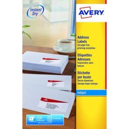 Etiquetas Adh.Impr.Avery A4 Blanca C.Romos Inkjet Caja 25H 99,1X38,1 Mm 350 Uds.(J8163) Precio: 27.89000027. SKU: B1C6FEMAJL