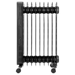 Radiador eléctrico en baño de aceite 2000W OCEANIC - 3 potencias - Termostato electrónico - Mando a distancia - Móvil - Negro Radiador eléctrico en baño de aceite 2000W OCEANIC - 3 potencias - Termostato electrónico - Mando a distancia - Móvil - Negro