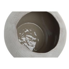 DKD Home Decor Jarron Blanco Marron Porcelana 23.5 x 23.5 x 17 cm (4 Unidades)