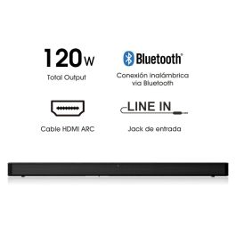 Barra de Sonido Hisense HS205G Negro 120 W Barra de Sonido Hisense HS205G Negro 120 W