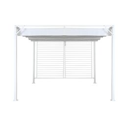 Pérgola DKD Home Decor Blanco 296 x 296 x 225 cm Acero Pérgola DKD Home Decor Blanco 296 x 296 x 225 cm Acero