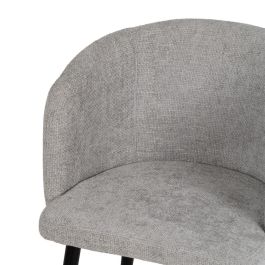 Silla Gris Tejido-Metal Salón 53 X 53 X 77 cm