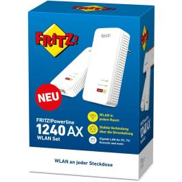AVM FRITZ! Powerline 1240 AX Set Adaptador de Red Powerline 1200 Mbit/s Wi-Fi 6 (802.11ax) Blanco