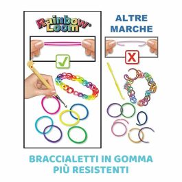 Bandai BAN1738045210754 Rainbow Loom Mini Combo Set Loomi Pals - Caja para hacer pulseras con 2100 elásticos y 60 charms