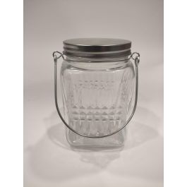 Tarro de vidrio con tapa de acero y asa 720 ml - La Mediterranea (24 Unidades) Precio: 45.50000026. SKU: B14RYDJH37