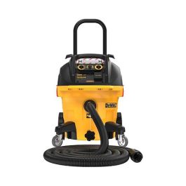 DeWALT DWV905H-QS Aspiradora Industrial Clase H, seca y húmeda, 38L, 1400W, 25 kPa, color amarillo
