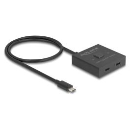 DeLOCK Switch USB Type-C 2 en 1 Bidireccional, 10 Gbps USB 3.2 Gen 2, Resolución 8K 4320p, 144 Hz, Power Delivery 100W, Cable 0.5m Incluido, Negro Precio: 27.5275. SKU: B1238HXXNK