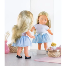 Corolle Ma Corolle Paloma Muñeca para Vestir 36 cm con Ropa Interior Flexible y Pelo Largo Fácil de Peinar