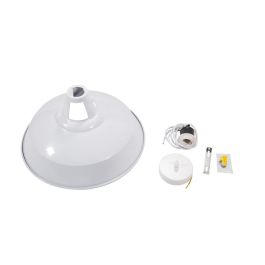 Lámpara Colgante Noginsk de Metal Estilo Industrial con Casquillo E27, Cable Regulable en Altura para Vivienda y Comercio SKD-P80033