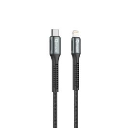 Qcharx international Cable Tipo C a Lightning, carga rápida 3A 20W, aluminio, anti-rotura, negro Qcharx international Cable Tipo C a Lightning, carga rápida 3A 20W, aluminio, anti-rotura, negro Precio: 7.88999981. SKU: B1H92WGJEE