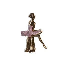 Figura Moderno DKD Home Decor Rosa Blanco 10 x 19 x 15 cm (2 Unidades)