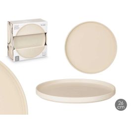 Plato Llano 26 Cm Liso Beige Vessia (12 Unidades) Plato Llano 26 Cm Liso Beige Vessia (12 Unidades)