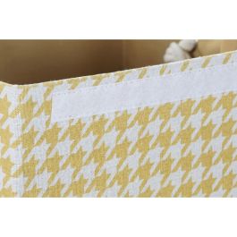 Cesta Ropa Basicos DKD Home Decor Gris Amarillo 36 x 55 x 36 cm (3 Unidades)