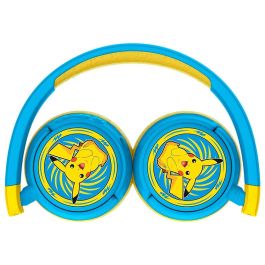 OTL Technologies Auriculares inalámbricos Bluetooth para niños Pikachu Pokémon, seguros (85/95dB), 24h batería