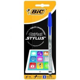 Bolígrafo de Tinta de Aceite Bic Cristal Stylus 926386/ para Pantallas Táctiles/ Azul