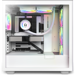NZXT RL-KR24E-W1 Kraken Elite 240 RGB Sistema de refrigeración líquida todo en uno, 2x12cm, Blanco, Pantalla LCD