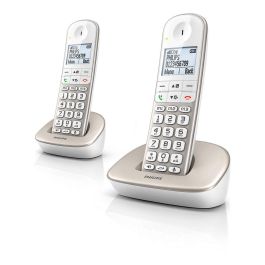 Philips xl4902s Teléfono Inalámbrico Duo, Pantalla y Botones Extragrandes, Potenciador Volumen, Compat. Audífonos, Blanco/Gris Precio: 75.68999999. SKU: B1EGCAVRR6