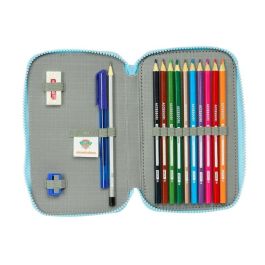 Plumier Doble The Paw Patrol Pups rule Azul 12.5 x 19.5 x 4 cm 28 piezas