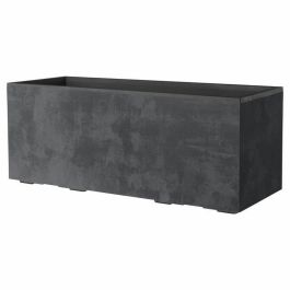 Deroma 9H934SZ Jardinera Muret Millennium R Antracita con Reserva de Agua y Ruedas, 99 cm