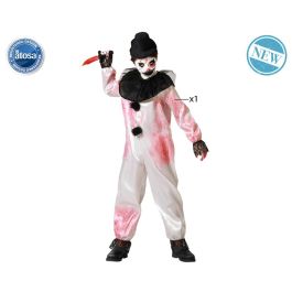 Disfraz Payaso Sangriento con Cuello Blanco para Niño Hombre 3-4 Años - Temática Halloween, Incluye Mono Disfraz Payaso Sangriento con Cuello Blanco para Niño Hombre 3-4 Años - Temática Halloween, Incluye Mono