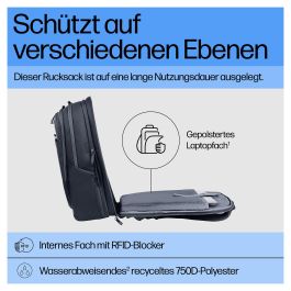 HP Mochila para Portátil Travel Plus 30L 17-inch