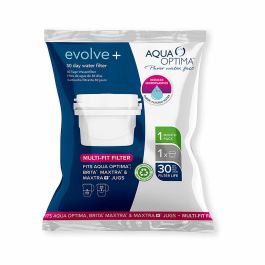 Aqua Optima Single Life Evolve | Set de 12 Recambios de Filtros de Agua para Jarras, Blancos, Plástico Mate, 30 Días de Duración, Ecológicos Precio: 31.50000018. SKU: S2710410