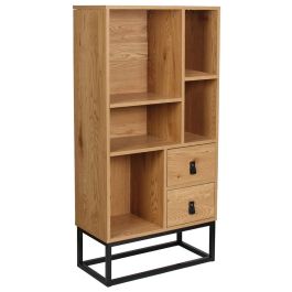 Home Deco Factory Librería Con 2 Cajones de Madera y Metal Colección Industriel 60x29x120 cm Precio: 110.99000033. SKU: B16LE8GH23