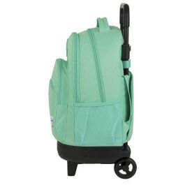Safta Mochila Escolar Grande con Carro Blackfit8 Turquesa Compacta Extraíble Compacta