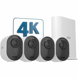 Arlo ARL1687459549550 Pack 4 Cámaras Ultra V2 para Exterior, Batería y Visión Nocturna