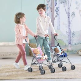 Accesorio bebé - COROLLE - Cochecito de caña rosa para bebé de 30, 36 y 42cm - A partir de 3 años