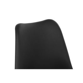 Silla Scandi DKD Home Decor Negro Marron 55 x 83 x 48 cm Silla Scandi DKD Home Decor Negro Marron 55 x 83 x 48 cm