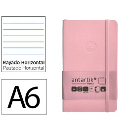 Antartik Cuaderno A6 Tapa Blanda Rayas Rosa Pastel 100 Hojas 80 gr FSC Precio: 4.49999968. SKU: B13JDZGTHX