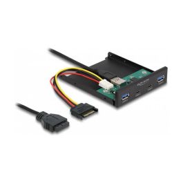 DeLOCK Panel Frontal USB 3.2 Gen 1 (5 Gbps) 2x USB Tipo-C + 2x USB Tipo-A de 3.5 Pulgadas (8.89 cm) para Bahía de Unidad - Negro, Metal - VIA VL817 Precio: 53.78999945. SKU: B16BRGFFH7
