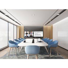 Yealink A30 Barra de Videocolaboración All-in-One para Teams/Zoom, Dual 8MP, 2xHDMI out, Android 9.0, Incluye CTP18