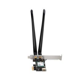 D - Link Adaptador Bluetooth PCI Express DWA - X582, Wi-Fi 6 (802.11ax), Bluetooth 5.0, Negro