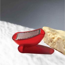 Alessi AARU01 R Parmenide Rallador de Queso y Quesera en Resina Rojo Alessi AARU01 R Parmenide Rallador de Queso y Quesera en Resina Rojo