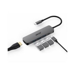 Acer Docking Station USB Tipo C 5 en 1 con HDMI 4K 60Hz, 3x USB 3.2 Gen 1, Power Delivery 100W